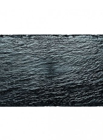 PIATTO ROCK NERO 30X15 PZ.10 6037