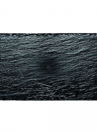 PIATTO ROCK NERO 22X14 PZ. 10 6036