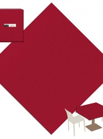 TOVAGLIA CARTA A SECCO 120X120 BORDEAUX SC. PZ. 100
