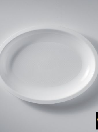 PIATTI OVALI PZ. 50 GOLD PLAST 2754