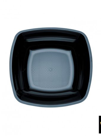 PIATTO FONDO QUADRO PZ. 25 GOLD 5057